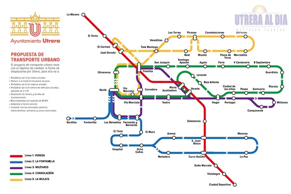 Mapa trasnporte urbano