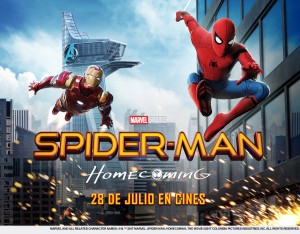 SpidermanHomecoming-cartel-horizontal cine de verano